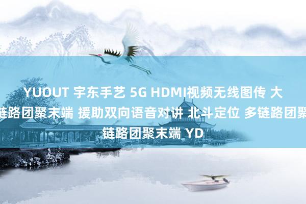 YUOUT 宇东手艺 5G HDMI视频无线图传 大军M9多链路团聚末端 援助双向语音对讲 北斗定位 多链路团聚末端 YD