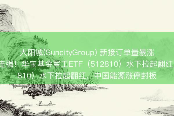 大阳城(SuncityGroup) 新接订单量暴涨近2倍，中船系逆市走强！华宝基金军工ETF（512810）水下拉起翻红，中国能源涨停封板