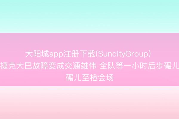 大阳城app注册下载(SuncityGroup) 太阳报:捷克大巴故障变成交通雄伟 全队等一小时后步碾儿至检会场